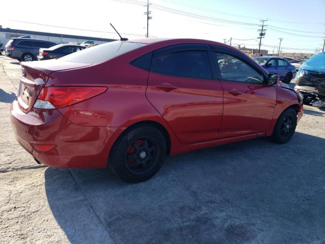 KMHCT4AE5DU440182 - 2013 HYUNDAI ACCENT GLS RED photo 3