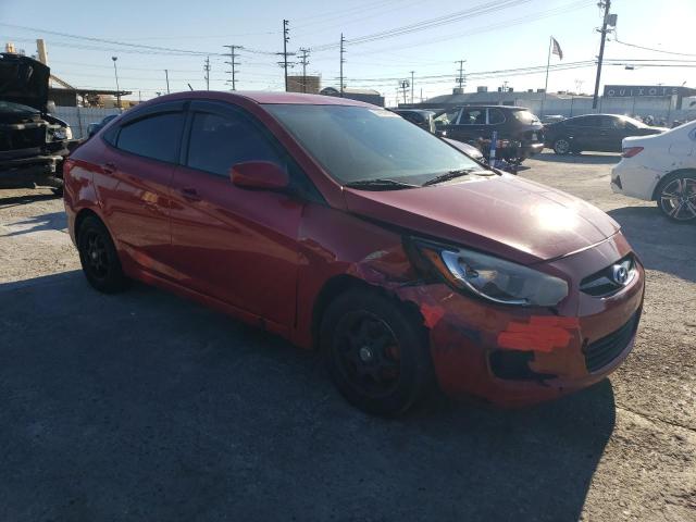 KMHCT4AE5DU440182 - 2013 HYUNDAI ACCENT GLS RED photo 4