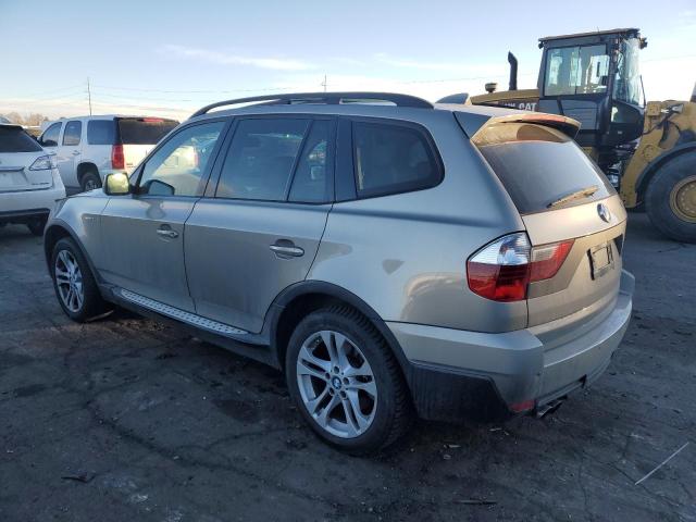 WBXPC93428WJ07149 - 2008 BMW X3 3.0SI SILVER photo 2