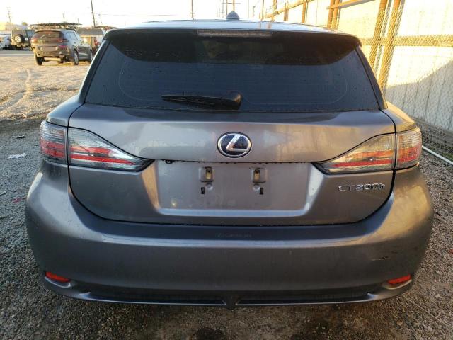 JTHKD5BH7C2103436 - 2012 LEXUS CT 200 GRAY photo 6