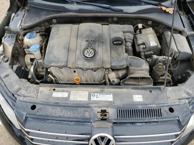 1VWAP7A30CC093443 - 2012 VOLKSWAGEN PASSAT S BLACK photo 11