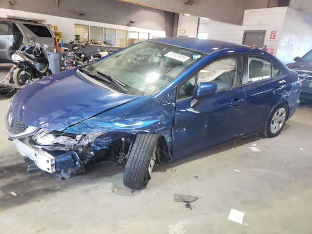 19XFB2F52EE261471 - 2014 HONDA CIVIC LX BLUE photo 1