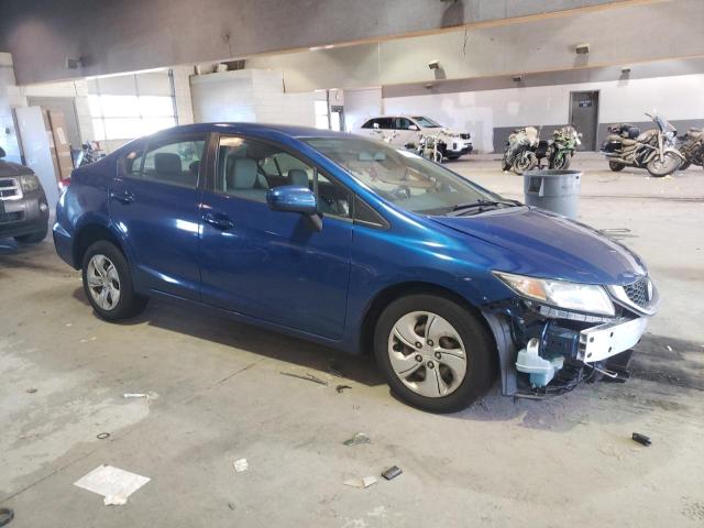 19XFB2F52EE261471 - 2014 HONDA CIVIC LX BLUE photo 4