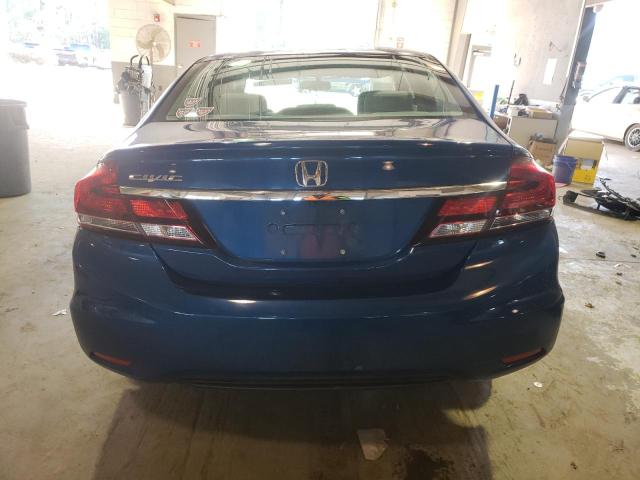 19XFB2F52EE261471 - 2014 HONDA CIVIC LX BLUE photo 6