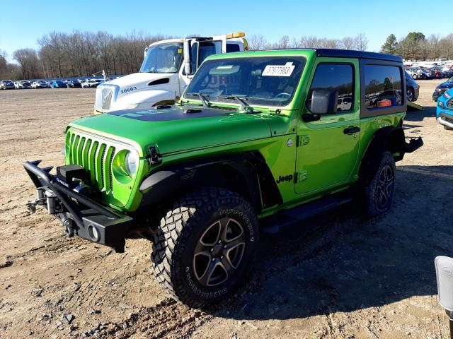 1C4GJXAG9JW293072 - 2018 JEEP WRANGLER SPORT GREEN photo 1