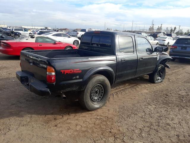 5TEGM92N11Z777272 - 2001 TOYOTA TACOMA DOUBLE CAB PRERUNNER BLACK photo 3