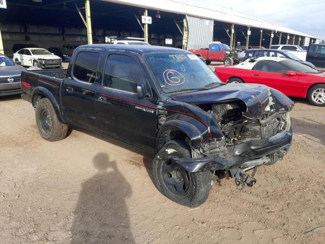 5TEGM92N11Z777272 - 2001 TOYOTA TACOMA DOUBLE CAB PRERUNNER BLACK photo 4