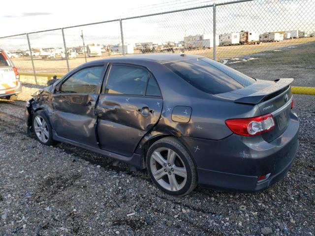 5YFBU4EE7DP223270 - 2013 TOYOTA COROLLA BASE GRAY photo 2