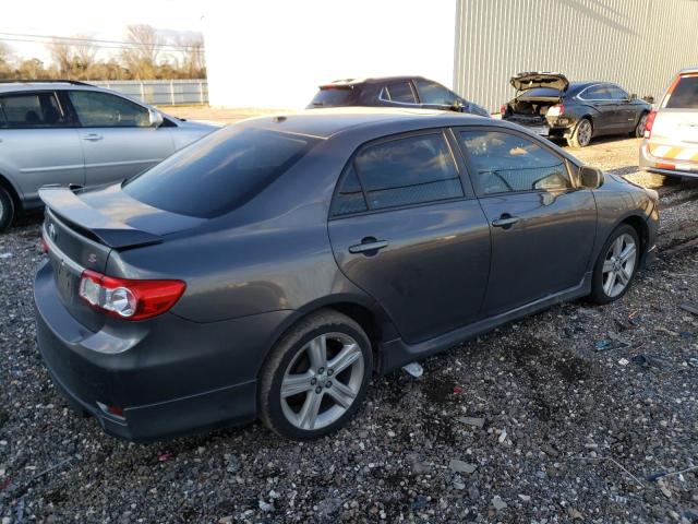 5YFBU4EE7DP223270 - 2013 TOYOTA COROLLA BASE GRAY photo 3