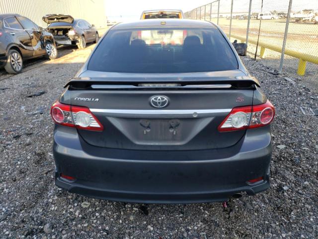5YFBU4EE7DP223270 - 2013 TOYOTA COROLLA BASE GRAY photo 6
