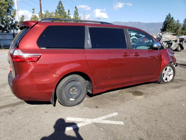 5TDKZ3DC9KS013480 - 2019 TOYOTA SIENNA LE BURGUNDY photo 3