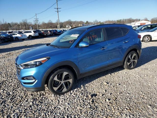 KM8J3CA25GU141870 - 2016 HYUNDAI TUCSON LIMITED BLUE photo 1