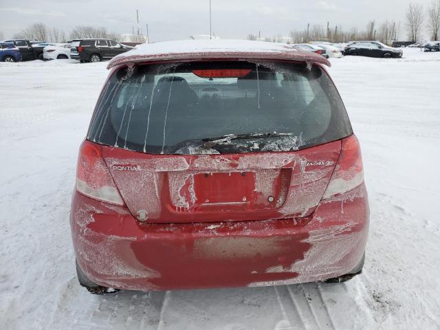 KL2TW65668B066115 - 2008 PONTIAC WAVE SE BURGUNDY photo 6