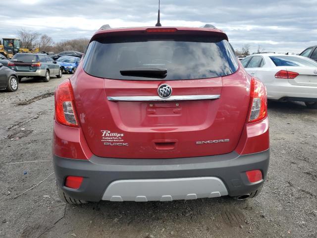 KL4CJCSB0DB189604 - 2013 BUICK ENCORE RED photo 6