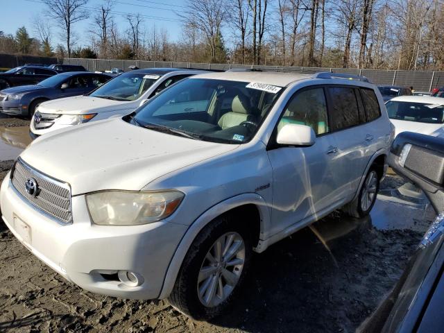 JTEEW44A382023105 - 2008 TOYOTA HIGHLANDER HYBRID LIMITED WHITE photo 1