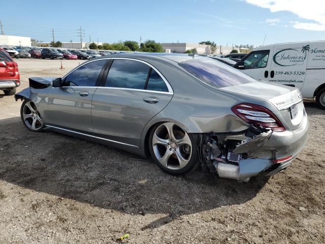 WDDUG8FB9EA049287 - 2014 MERCEDES-BENZ S 550 4MATIC GRAY photo 2