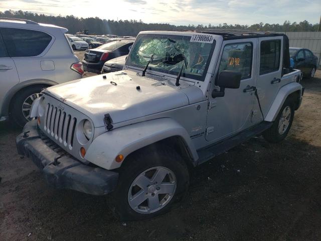 1J8GA59127L219726 - 2007 JEEP WRANGLER SAHARA SILVER photo 1