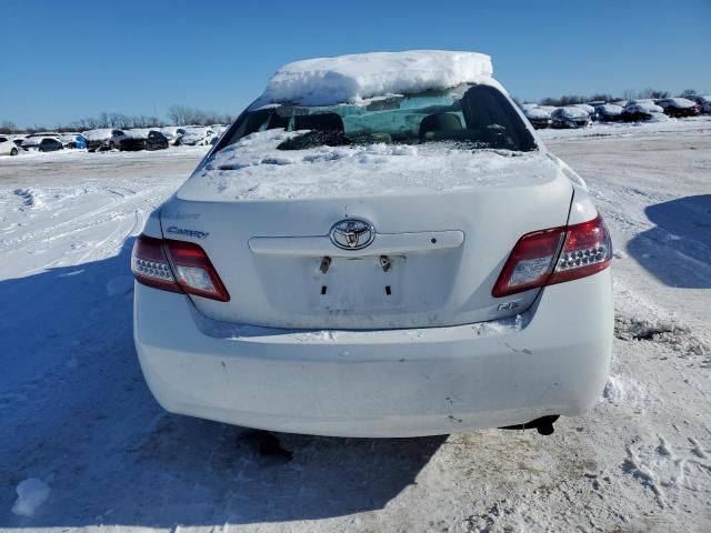 4T1BF3EK0AU512639 - 2010 TOYOTA CAMRY BASE WHITE photo 6