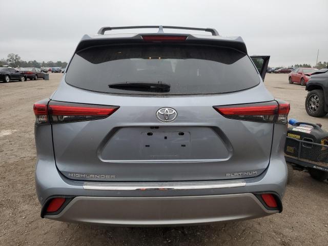 5TDFZRAH2MS065251 - 2021 TOYOTA HIGHLANDER PLATINUM GRAY photo 6