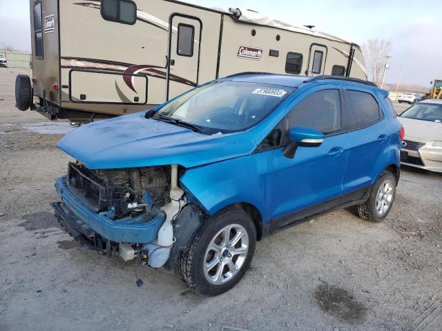 MAJ3P1TEXJC193706 - 2018 FORD ECOSPORT SE BLUE photo 1