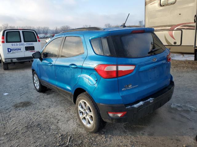 MAJ3P1TEXJC193706 - 2018 FORD ECOSPORT SE BLUE photo 2