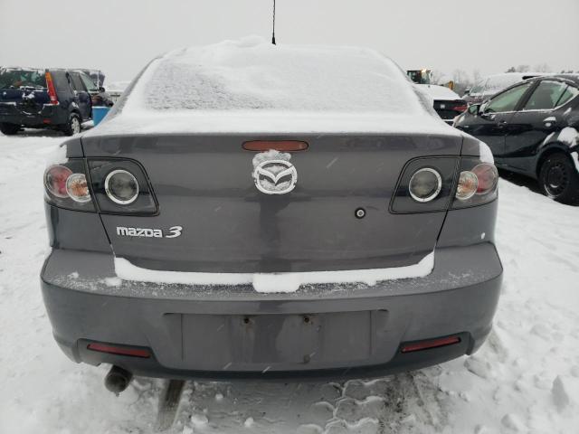 JM1BK12G081825173 - 2008 MAZDA 3 I GRAY photo 6