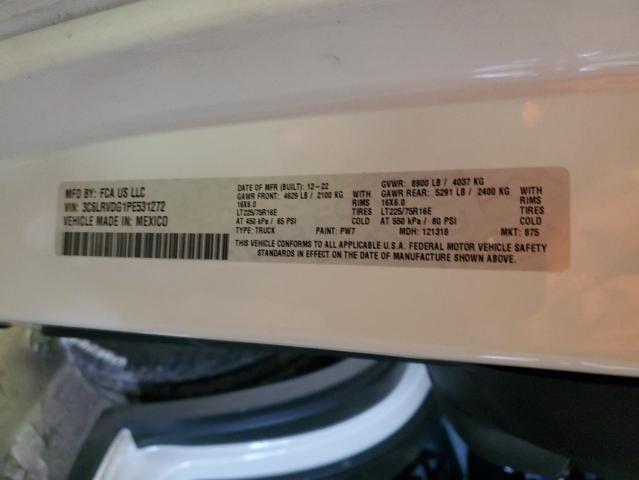 3C6LRVDG1PE531272 - 2023 RAM PROMASTER 2500 HIGH Екі түсті фото 13