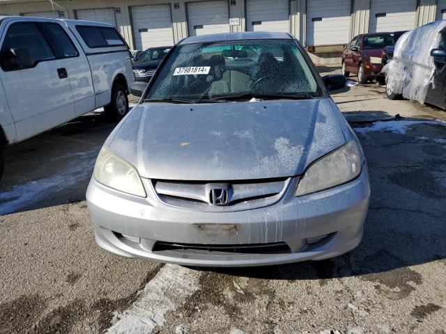 2HGES16575H566041 - 2005 HONDA CIVIC LX SILVER photo 5