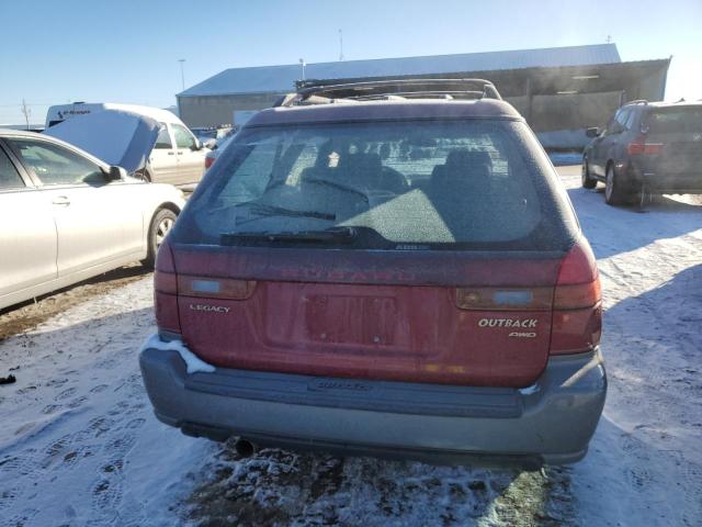 4S3BG6858V7647297 - 1997 SUBARU LEGACY OUTBACK BURGUNDY photo 6