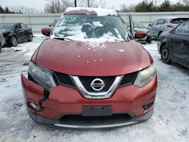 KNMAT2MV9GP652923 - 2016 NISSAN ROGUE S RED photo 5