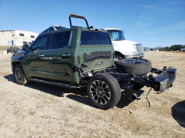 5TFJA5AB0NX004868 - 2022 TOYOTA TUNDRA CREWMAX LIMITED GREEN photo 2