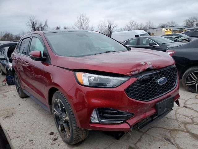 2FMPK4AP4KBB95626 - 2019 FORD EDGE ST BURGUNDY photo 4