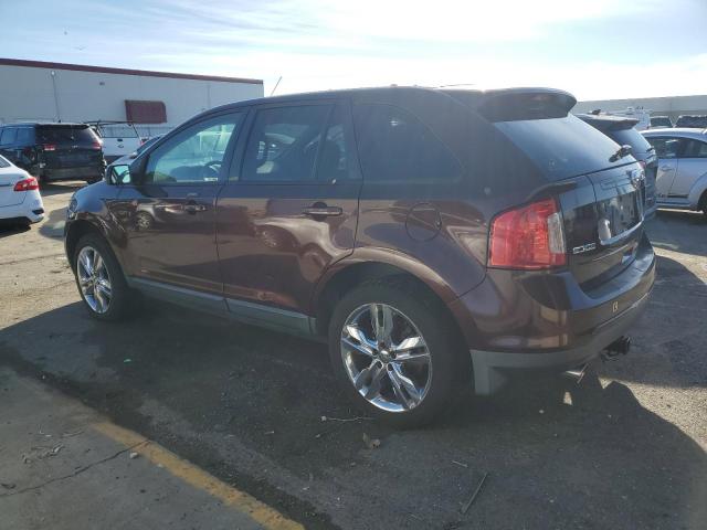 2FMDK3JC9CBA92598 - 2012 FORD EDGE SEL BURGUNDY photo 2