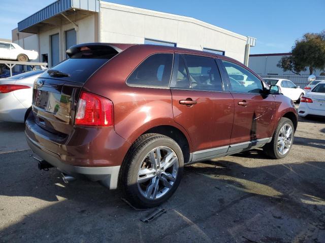 2FMDK3JC9CBA92598 - 2012 FORD EDGE SEL BURGUNDY photo 3