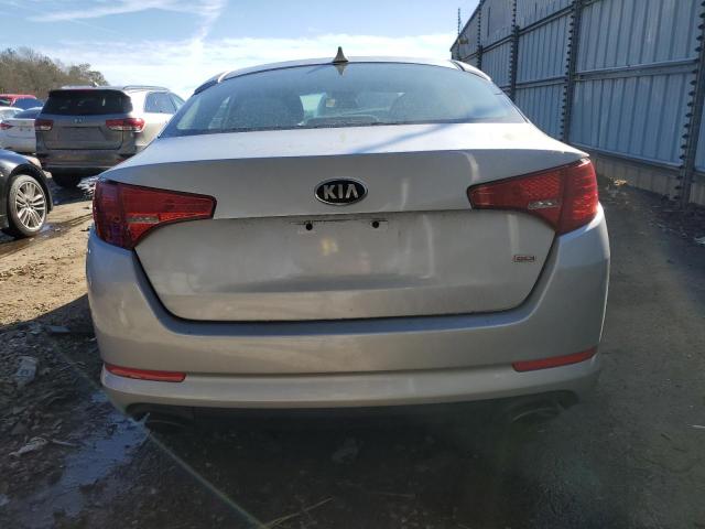 5XXGM4A79DG150067 - 2013 KIA OPTIMA LX SILVER photo 6