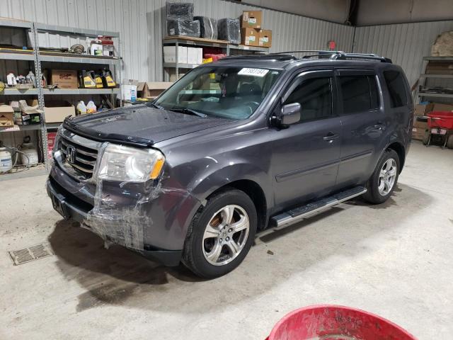 5FNYF4H79FB018758 - 2015 HONDA PILOT EXLN GRAY photo 1