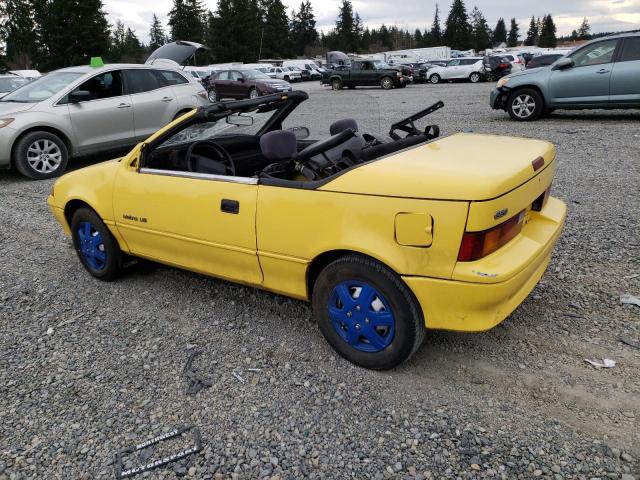 JG1MR3367MK602180 - 1991 GEO METRO LSI SPRINT CL YELLOW photo 2