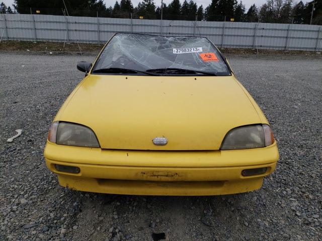 JG1MR3367MK602180 - 1991 GEO METRO LSI SPRINT CL YELLOW photo 5