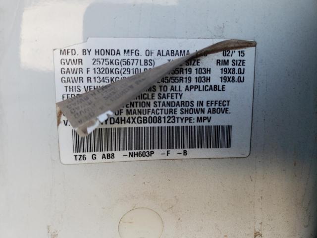 5FRYD4H4XGB008123 - 2016 ACURA MDX TECHNOLOGY 白色 照片 13