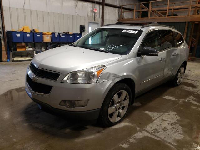 1GNKVLED7BJ381969 - 2011 CHEVROLET TRAVERSE LTZ SILVER photo 1