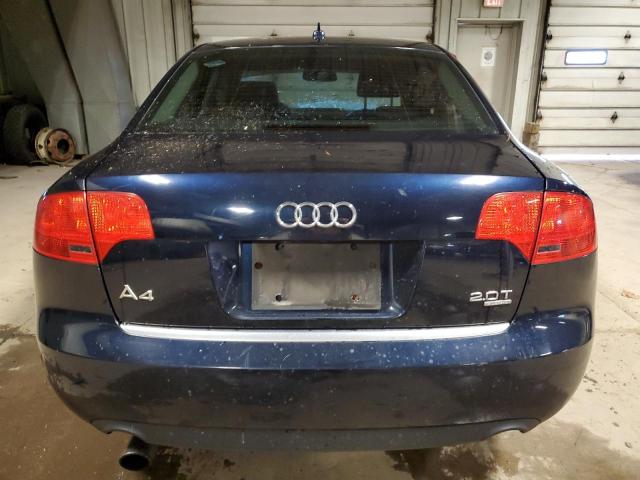 WAUDF78E27A112776 - 2007 AUDI A4 2.0T QUATTRO BLUE photo 6