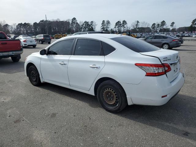 3N1AB7AP6EY290716 - 2014 NISSAN SENTRA S WHITE photo 2