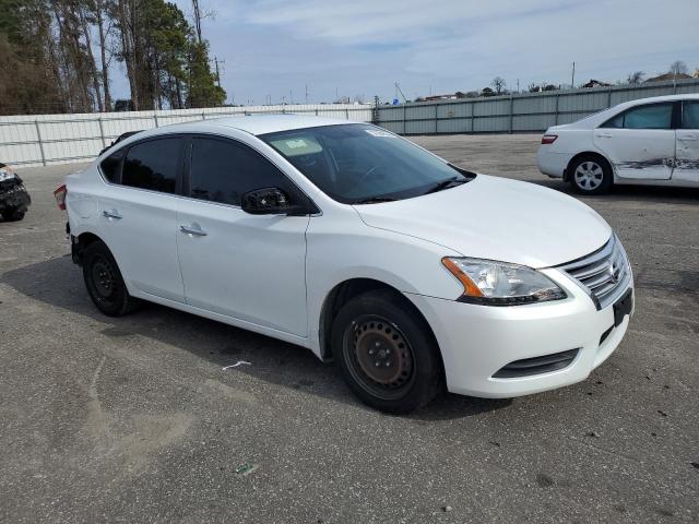 3N1AB7AP6EY290716 - 2014 NISSAN SENTRA S WHITE photo 4