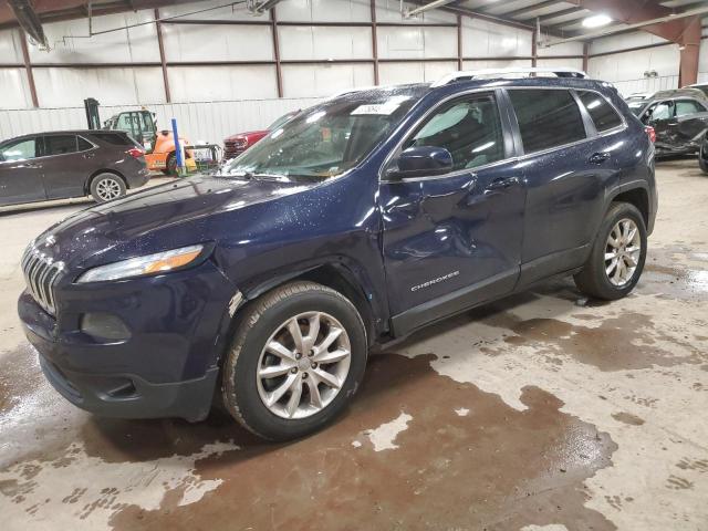 1C4PJMDSXFW543926 - 2015 JEEP CHEROKEE LIMITED BLUE photo 1