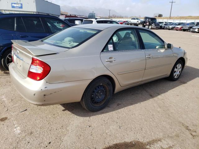 4T1BE32K74U858909 - 2004 TOYOTA CAMRY LE GOLD photo 3