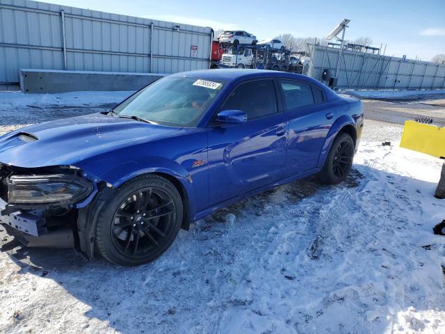 2C3CDXGJ8LH148345 - 2020 DODGE CHARGER SCAT PACK BLUE photo 1