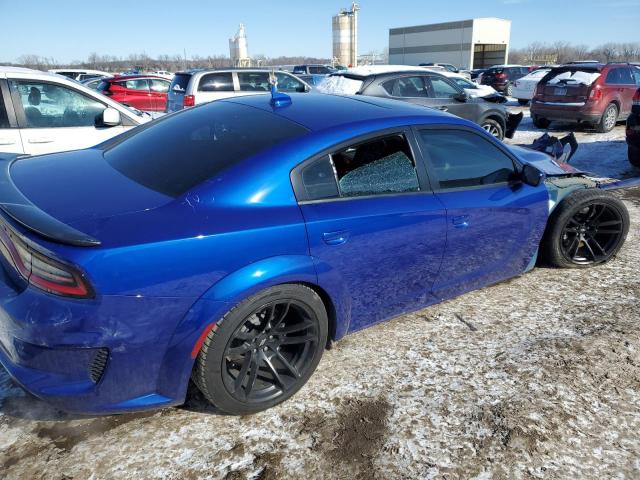 2C3CDXGJ8LH148345 - 2020 DODGE CHARGER SCAT PACK BLUE photo 3