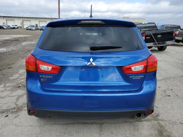 4A4AR3AU6FE006127 - 2015 MITSUBISHI OUTLANDER ES BLUE photo 6