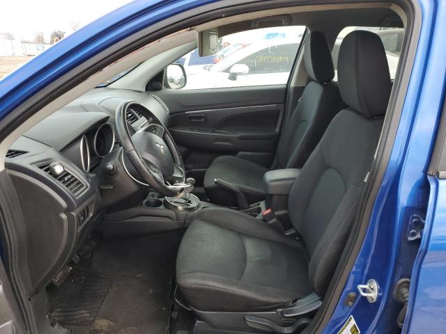 4A4AR3AU6FE006127 - 2015 MITSUBISHI OUTLANDER ES BLUE photo 7