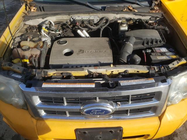 1FMCU4K37BKA45648 - 2011 FORD ESCAPE HYBRID YELLOW photo 11